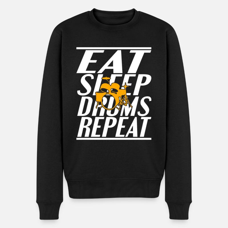 Nourriture Sleeping Drums - Pull Premium bio Homme - noir