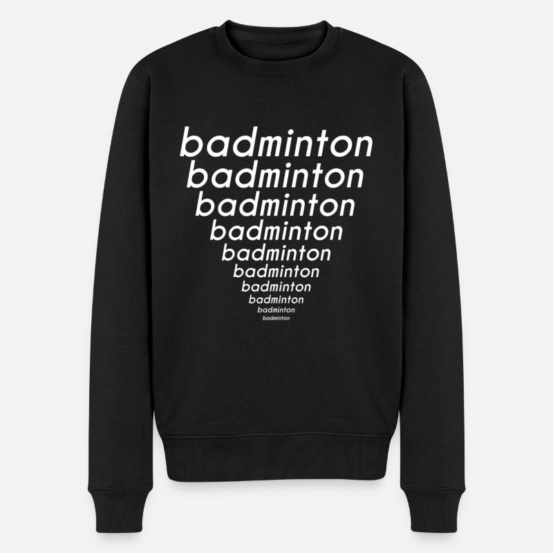 Badminton - Pull Premium bio Homme - noir