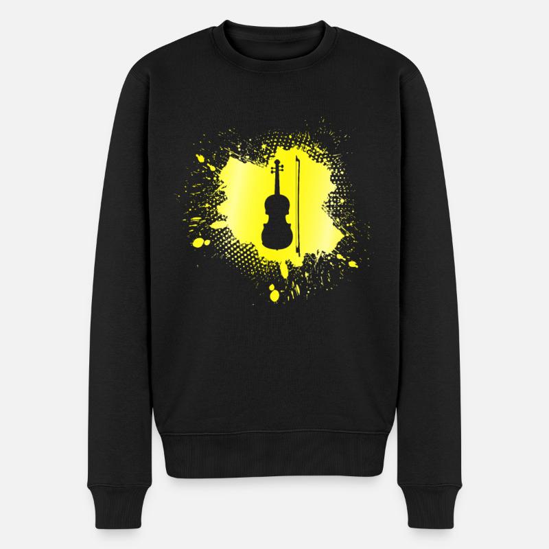 Violon - Pull Premium bio Homme - noir