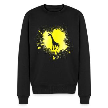 Girafe - Pull Premium bio Homme - noir - Devant - Nico (187cm)