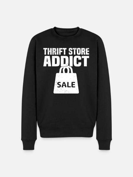 Secondhandladen Secondhand Öko Hipster Gebraucht - Männer Premium Bio Pullover - Schwarz