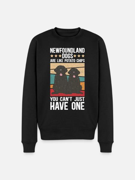 Newfoundland Dog Dog Owner Gift - Men's Premium Organic Jumper - black