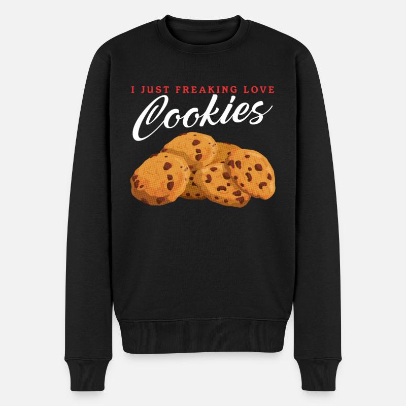 Cookies Cookie Baking Cookie Cookie Gift - Pull Premium bio Homme - noir