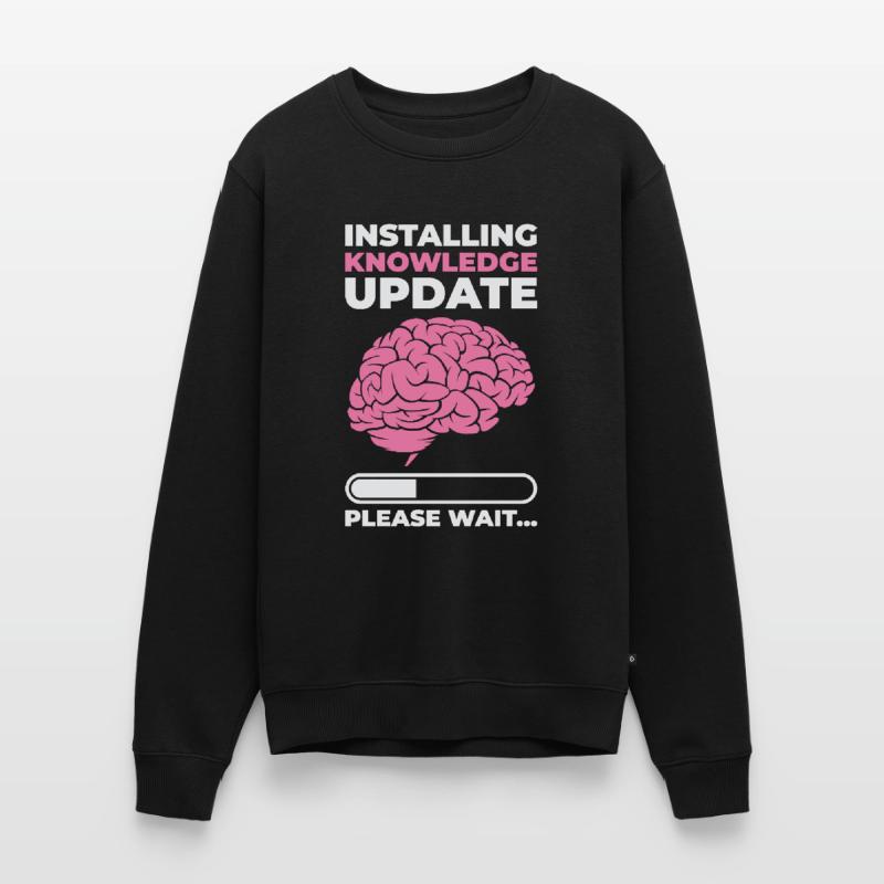 Installing Knowledge Update Student Brain Loading Men's Premium Organic Jumper