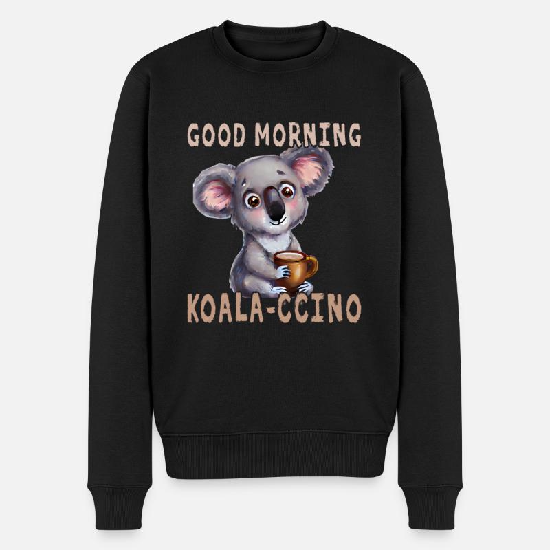 Bonjour Koala Cchino - Pull Premium bio Homme - noir