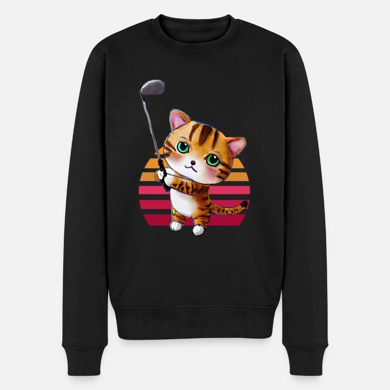 Chat de golf - Pull Premium bio Homme - noir