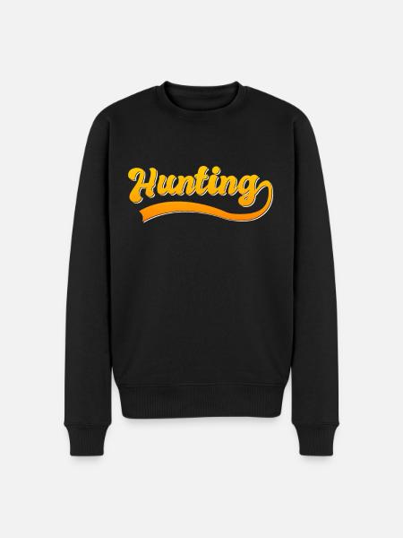 Hunting - Men's Premium Organic Jumper - black
