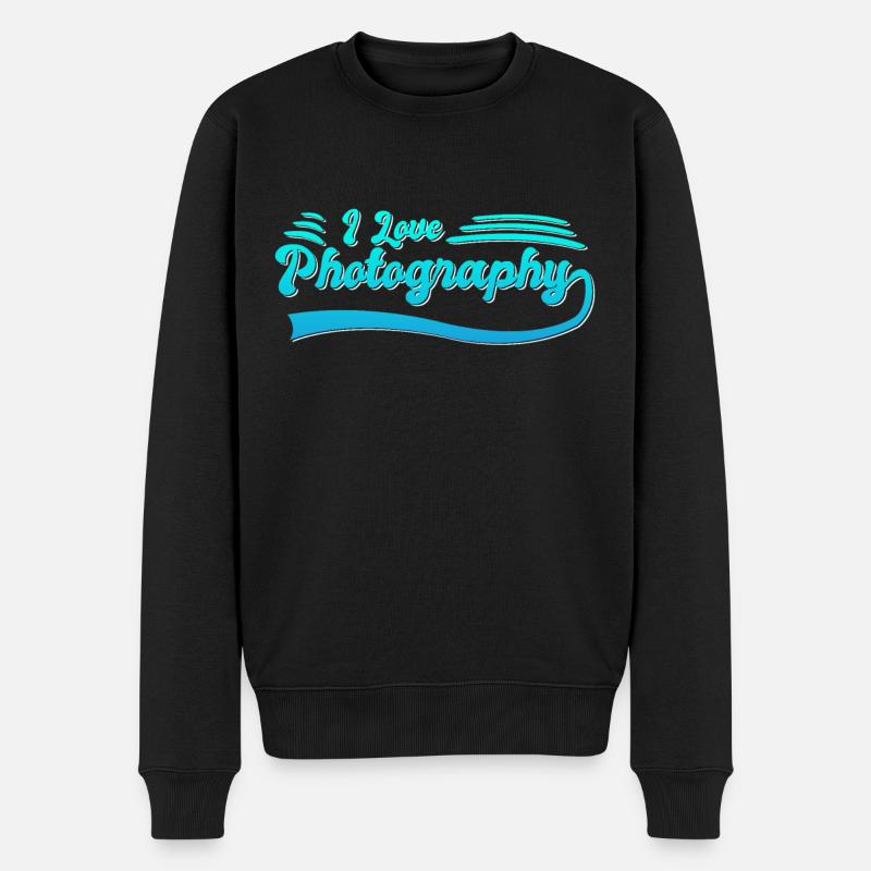 J’adore la photographie - Pull Premium bio Homme - noir
