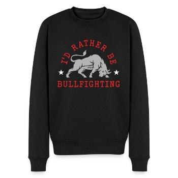 La tauromachie je préfère être un torero clown de rodéo - Pull Premium bio Homme - noir - Devant - Nico (187cm)