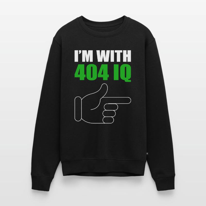 I'm with Stupid 404 Error Programmer Coding Männer Premium Bio Pullover