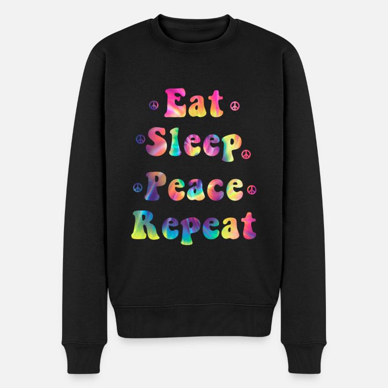 Hippy - Men's Premium Organic Jumper - black