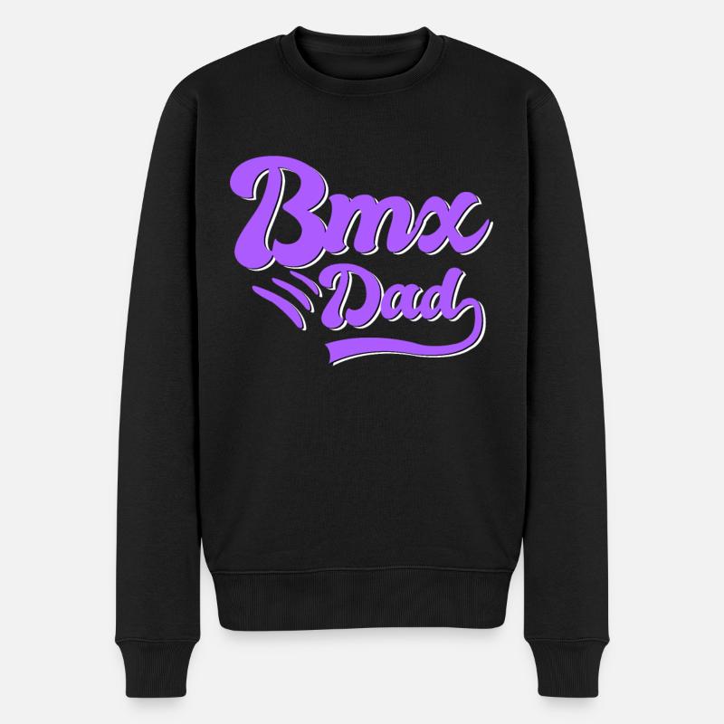 BMX Papa Geschenk - Männer Premium Bio Pullover - Schwarz