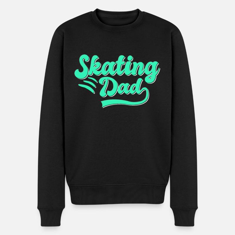 Patinage Papa Cadeau - Pull Premium bio Homme - noir
