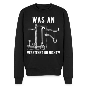 Anlagenmechaniker Klempner SHK Techniker - Männer Premium Bio Pullover - Schwarz - Vorne - Nico (187cm)