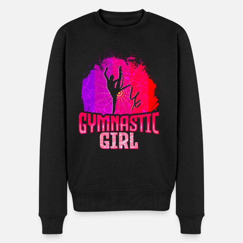 Gymnastik Turnen Akrobatik - Männer Premium Bio Pullover - Schwarz