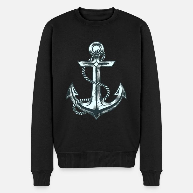 Voile d’ancre - Pull Premium bio Homme - noir