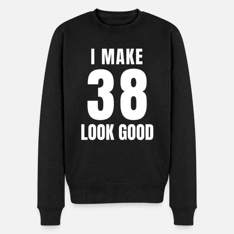 38 ans drôle 38e anniversaire citation 38 ans - Pull Premium bio Homme - noir