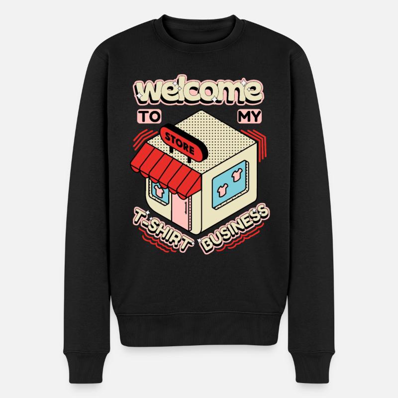 T-Shirt-Business, Geschäft, Spruch - Männer Premium Bio Pullover - Schwarz