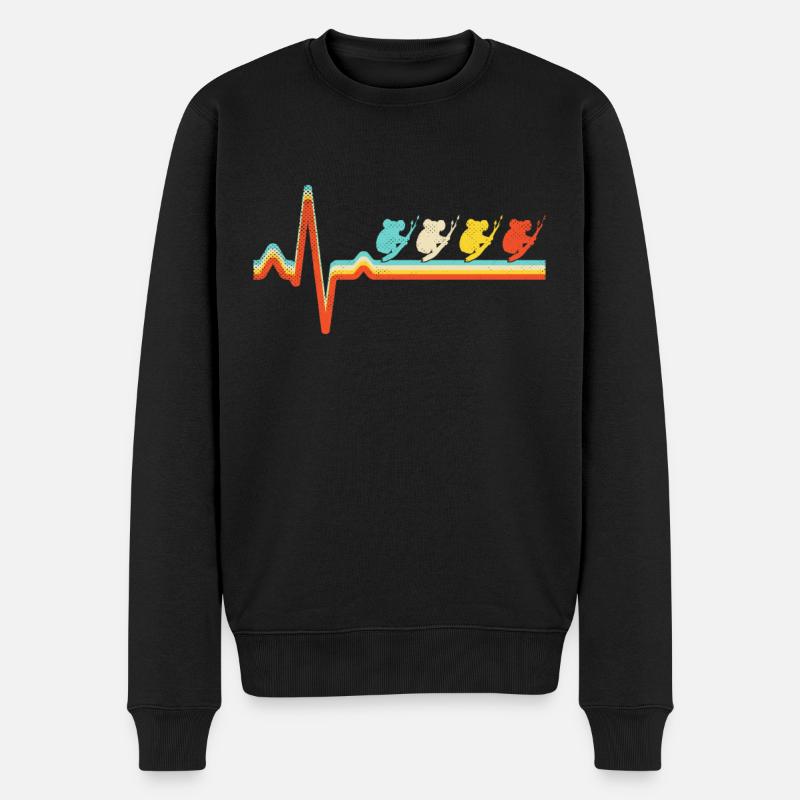 Koala Retro Heartbeat - Pull Premium bio Homme - noir