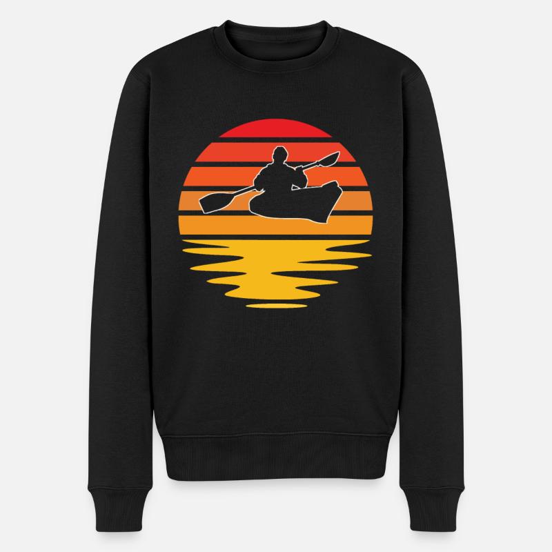 Canoë rétro - Pull Premium bio Homme - noir
