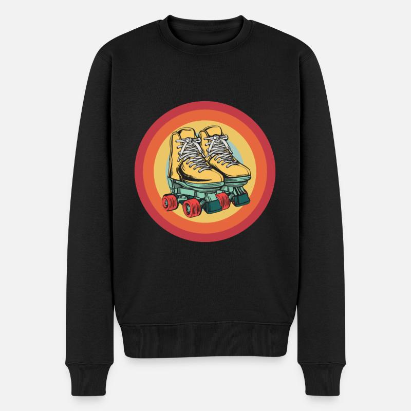Rollerskates Inline-Skater Inline Rollschuhlaufen - Männer Premium Bio Pullover - Schwarz