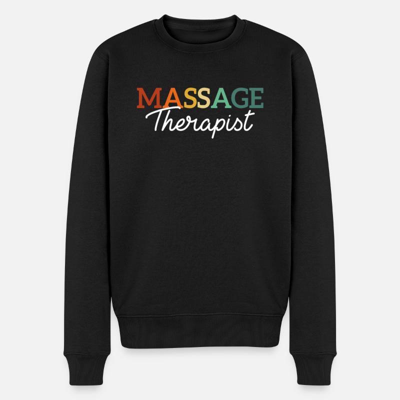 Massage Therapist - Männer Premium Bio Pullover - Schwarz