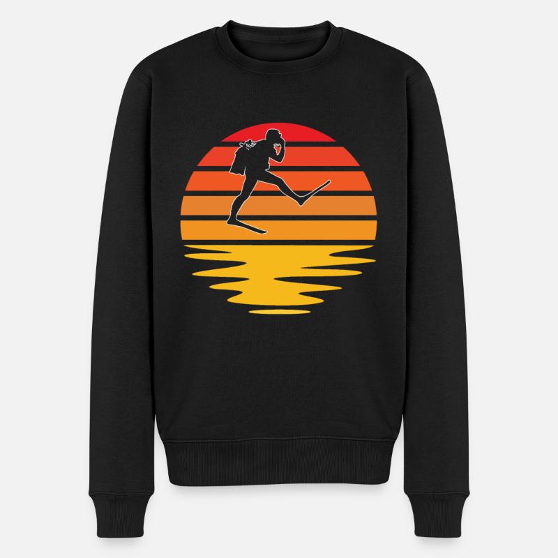 Plongée Rétro - Pull Premium bio Homme - noir