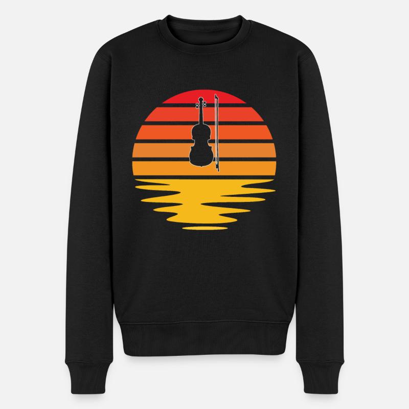 Violon Rétro - Pull Premium bio Homme - noir