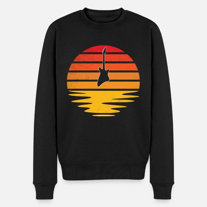 rock retro - Männer Premium Bio Pullover - Schwarz