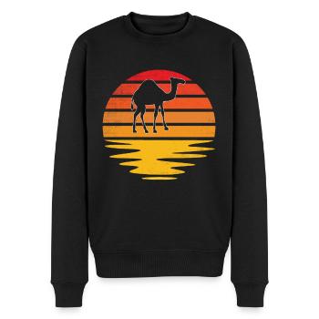 Camel Rétro - Pull Premium bio Homme - noir - Devant - Nico (187cm)