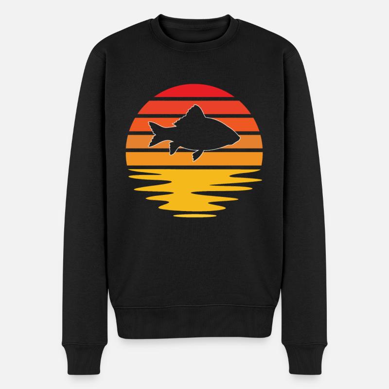 Poisson Rétro - Pull Premium bio Homme - noir