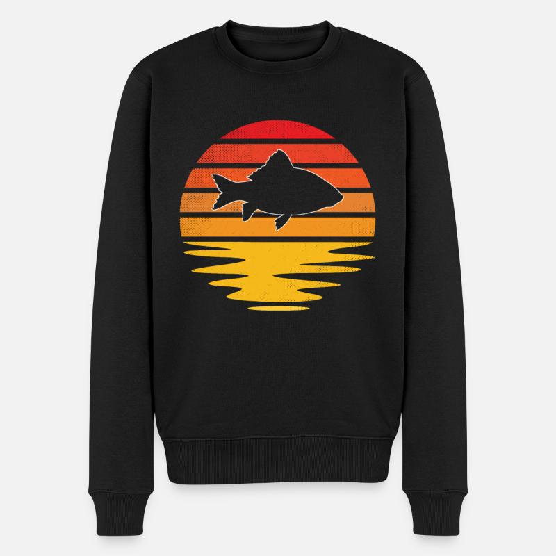 Poisson Rétro - Pull Premium bio Homme - noir