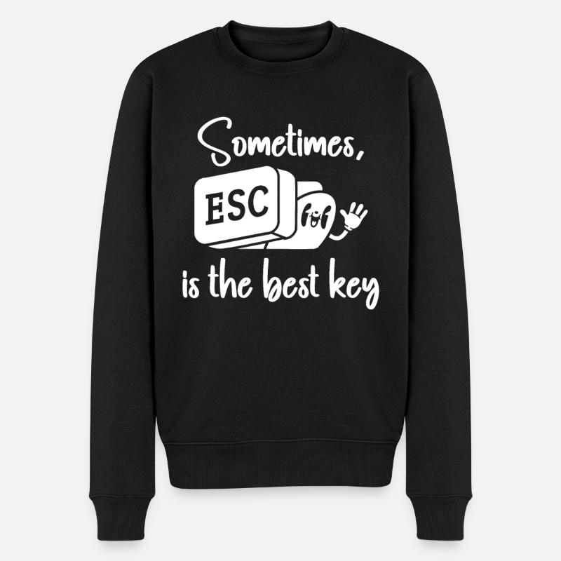 Software-Ingenieur Computer Schlüssel - Männer Premium Bio Pullover - Schwarz