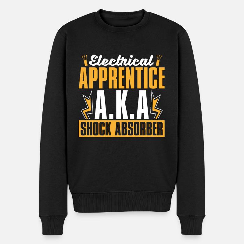 Electrical Engineering Electrical Apprentice A.K.A - Männer Premium Bio Pullover - Schwarz
