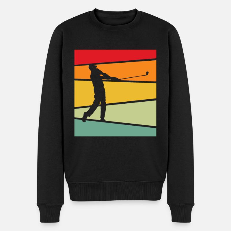 Golf Rétro - Pull Premium bio Homme - noir