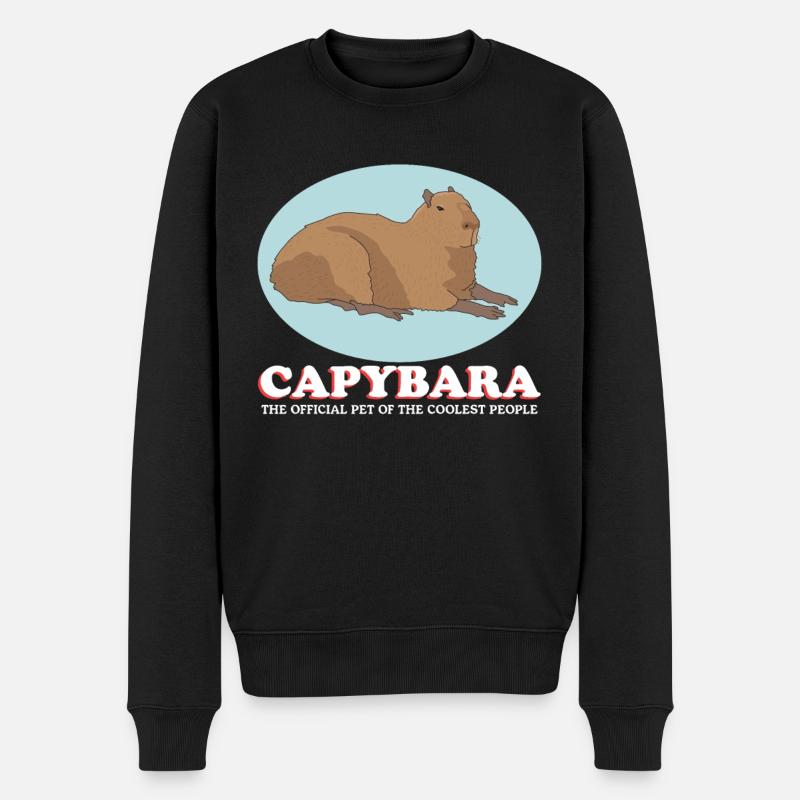 Capybara Capybaras Capybaras Capybara Cadeau - Pull Premium bio Homme - noir