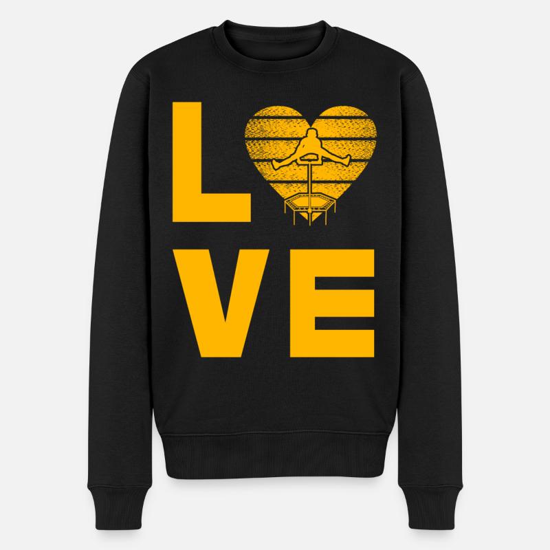 Trampoline Love - Pull Premium bio Homme - noir