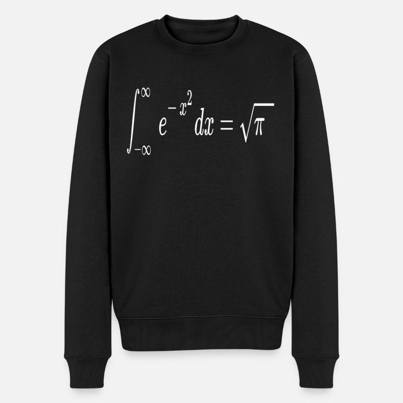 Intégrale gaussienne Mathématiques mathématiques - Pull Premium bio Homme - noir