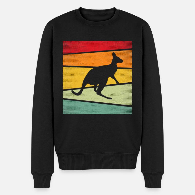 Kangourou Rétro - Pull Premium bio Homme - noir