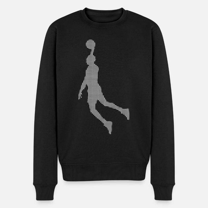 Basketball - Männer Premium Bio Pullover - Schwarz
