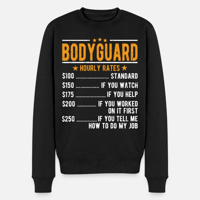 Salaire horaire de garde du corps - Pull Premium bio Homme - noir