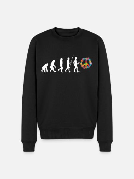 Hippy - Men's Premium Organic Jumper - black