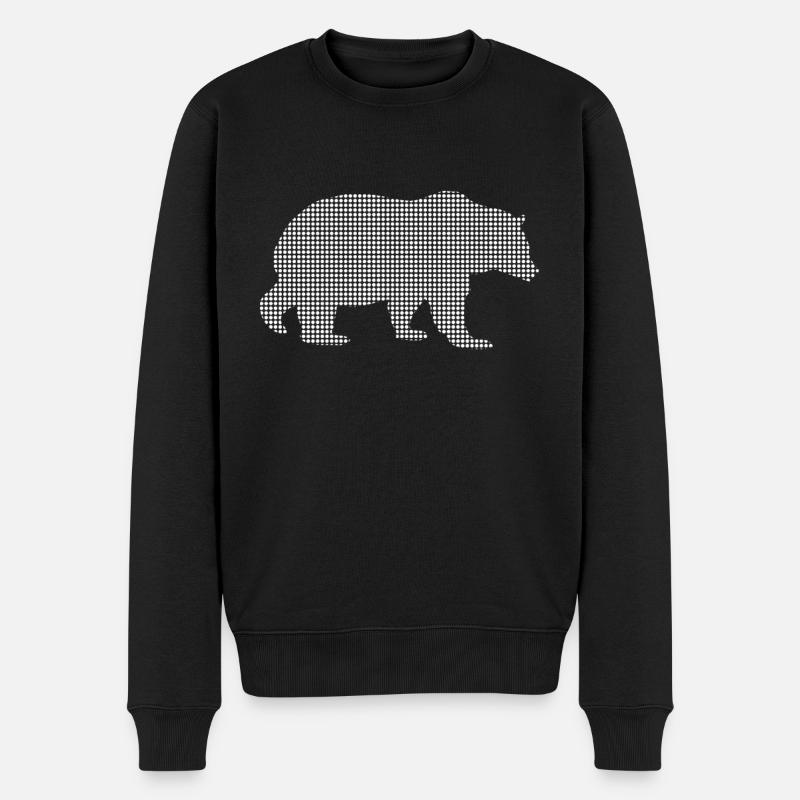 Bär - Männer Premium Bio Pullover - Schwarz