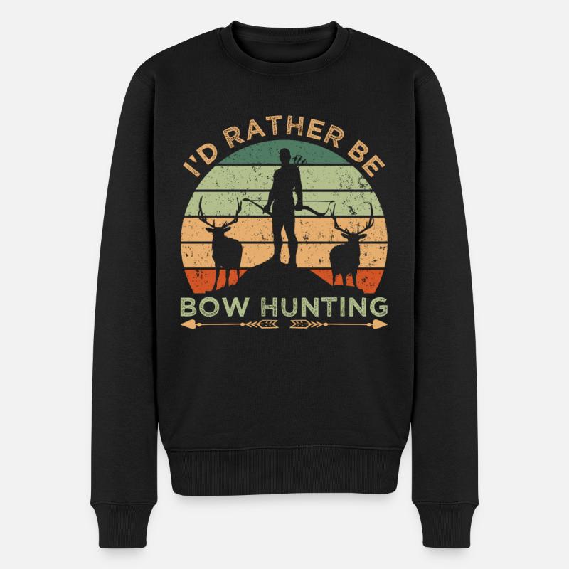 Plutôt chasser à l’arc - Pull Premium bio Homme - noir