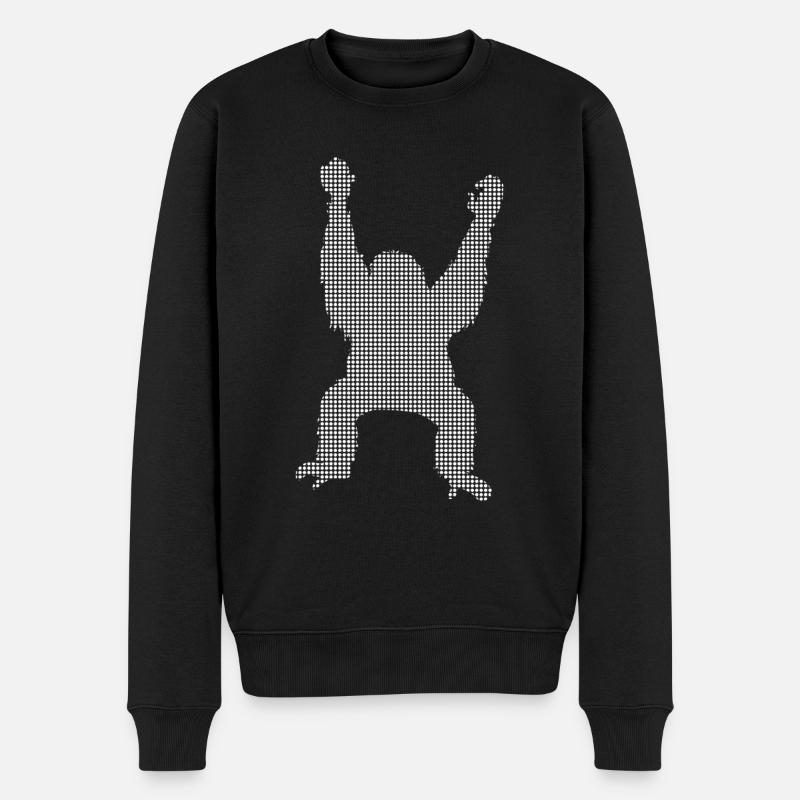 Orang-outan - Pull Premium bio Homme - noir