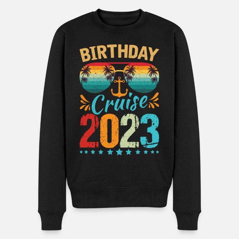 Birthday Cruise Squad Shirt Cruise Squad 2023 - Männer Premium Bio Pullover - Schwarz