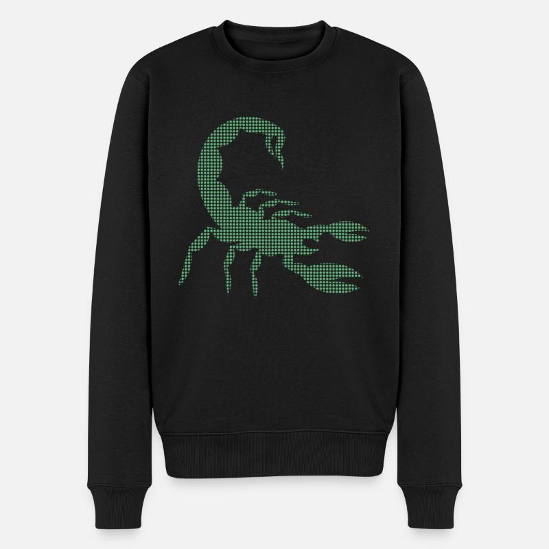 Skorpion - Männer Premium Bio Pullover - Schwarz