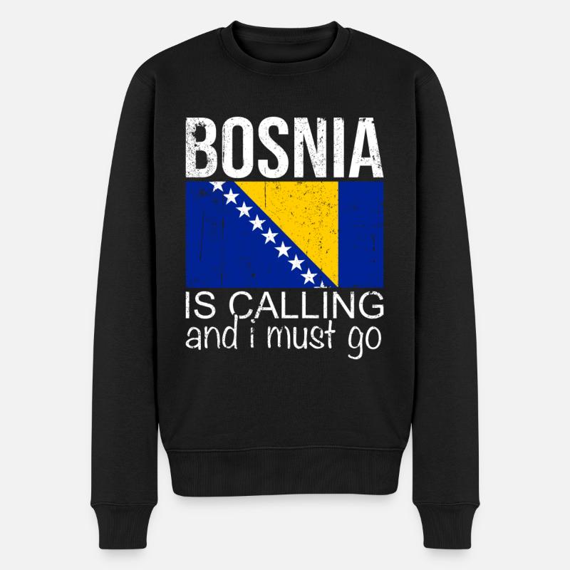 Bosnie Dicton - Pull Premium bio Homme - noir
