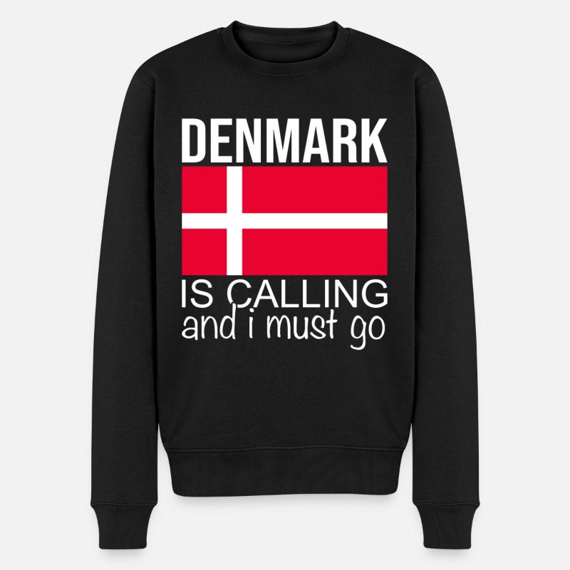 Dänemark Spruch - Männer Premium Bio Pullover - Schwarz