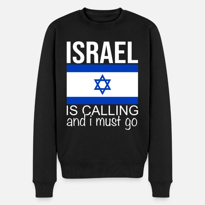 Israël - Pull Premium bio Homme - noir